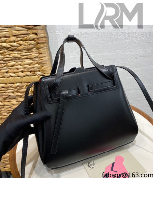 Loewe Lazo Mini Tote Bag in Box Calfskin Leather Black 2021