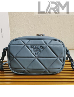 Prada Spectrum Quilted Shoulder Bag 1BH141 Blue 2021