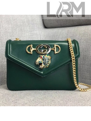 Gucci Leather Rajah Small Shoulder Bag 537243 Green 2018