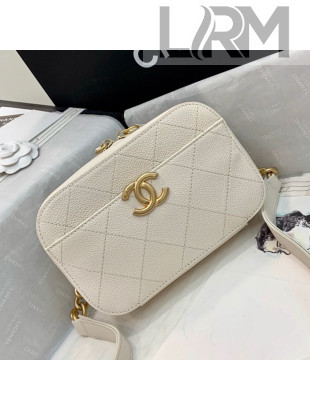 Chanel Grained Calfskin Waist Bag/Belt Bag AS0311 White 2019