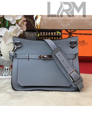 Hermes Jypsiere 28cm/34cm Bag in Original Togo Leather Pale Blue