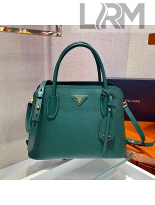 Prada Small Matinée Handbag 1BA295 Green 2021