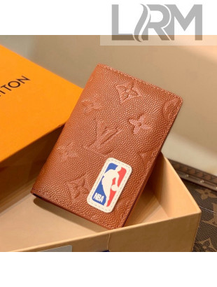 Louis Vuitton LV x NBA Pocket Organizer Wallet M80545 Brown 2021