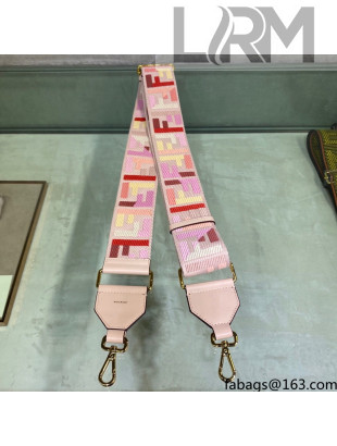 Fendi STRAP YOU Shoulder Strap in Pink FF Canvas 2021