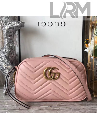 Gucci GG Marmont Matelassé Small Camera Shoulder Bag 447632 Pink