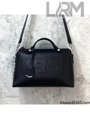 Fendi By The Way Medium Boston Bag in Calfskin Black 2021