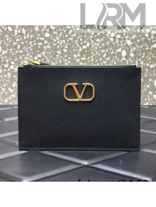 Valentino VLogo Pouch 062 Black 2021