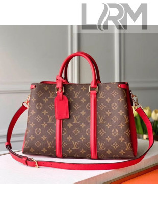 Louis Vuitton Monogram Canvas Soufflot MM Open Top Handle Bag M44816 Red 2019