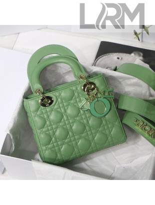 Dior MY ABCDior Small Bag in Cannage Leather Green 2020