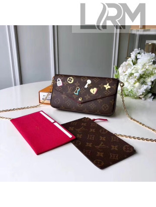 Louis Vuitton Print Monogram Canvas Pochette Felicie M61276 2019