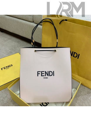 Fendi Pack Leather Medium Shopping Bag Pink 2021