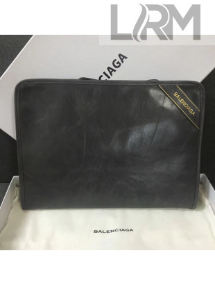 Balen...ga Leather Bazar Pouch Black 2018