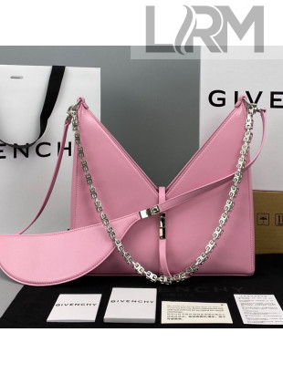 Givenchy Small Cut Out Bag in BoxLeather with Chain Pink 2021