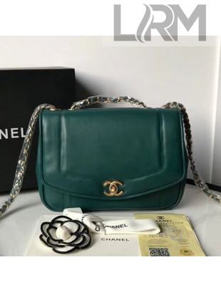 Chanel Lambskin Medium Flap Bag AS1178 Green 2019