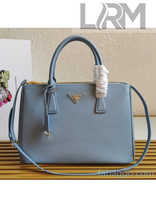 Prada Medium Saffiano Leather Prada Galleria Bag 1BA274 Light Blue 2020