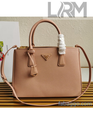 Prada Medium Saffiano Leather Prada Galleria Bag 1BA274 Apricot 2020