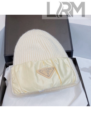 Prada Knit Hat White 2021 05