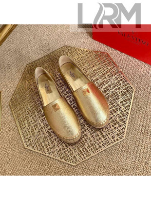 Valentino Roman Stud Espadrilles Gold 2021