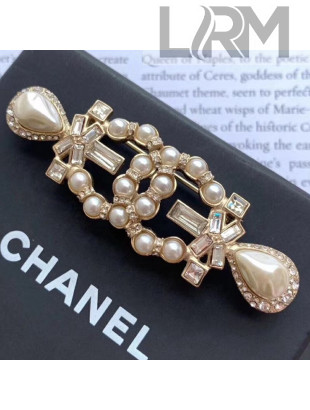 Chanel Pearl CC Brooch AB1653 2019