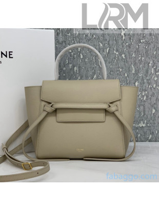 Celine Nano Belt Bag In Grained Calfskin Beige 2020