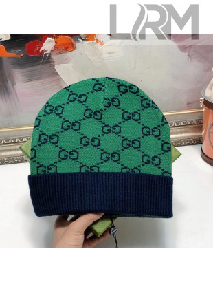 Gucci Wool Blend Knit Hat Green 2021