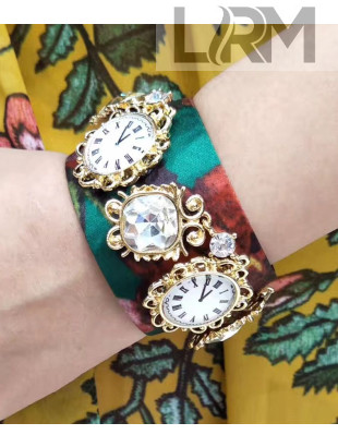 Dolce&Gabbana DG Print and Charms Bracelet