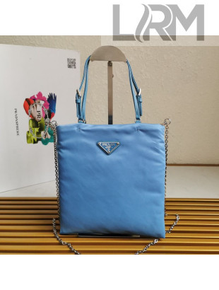 Prada Nylon Bucket Bag 1BA254 Blue 2021