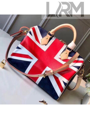 Louis Vuitton Monogram Pacific The Union Jack Print Canvas Speedy Bandouliere 30 Bag M41112 2018