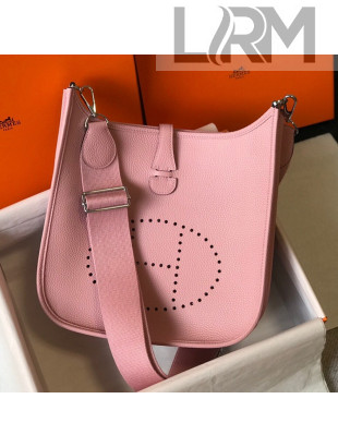 Hermes Evelyne Bag 29cm in Togo Calfskin Milk Shake Pink 2021