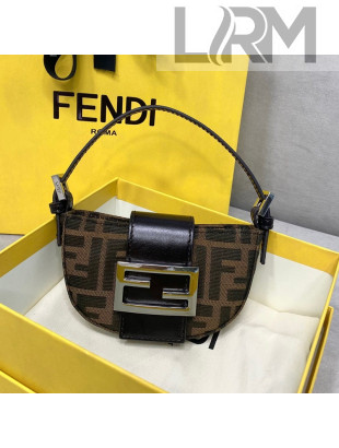 Fendi Vintage Baguette FF Canvas Mini Bag 2021 8321