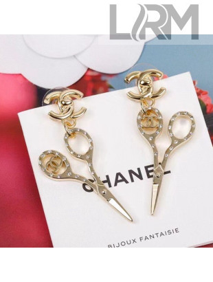 Chanel Scissor Earrings 2021