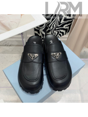 Prada Leather Mules Black 2022 032452