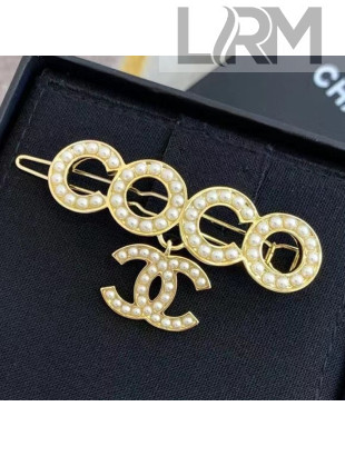 Chanel Pearl Coco Hair Clip 2021