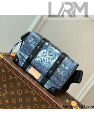 Louis Vuitton Trunk Slingbag in Damier Salt Canvas N50061 Blue Fall-Winter 2021