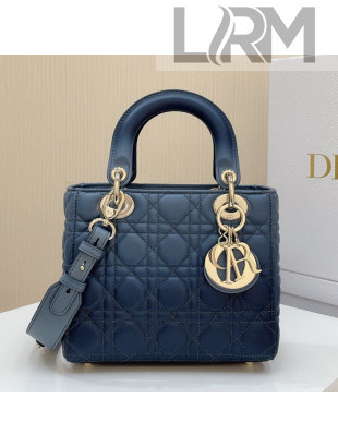 Dior Medium Lady Dior Bag in Indigo Blue Gradient Cannage Lambskin 2021