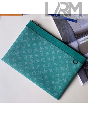 Louis Vuitton Discovery Pochette Monogram Canvas Pouch M62291 Green 2019