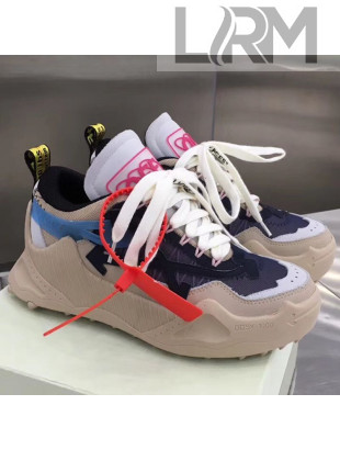 Off-White C/O ODSY-1000  Mesh and Calfskin Sneakers Beige 2019 (For Women and Men)