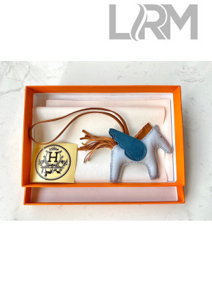 Hermes Rodeo Pegase Bag Charm Blue 2021 17