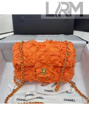 Chanel Tweed Mini Flap Bag A69900 Orange 2020