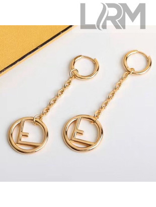 Fendi F Is Fendi Long Earrings Gold 2020