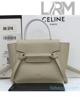 Celine Grained Calfskin Pico Belt Bag Off-White 2020