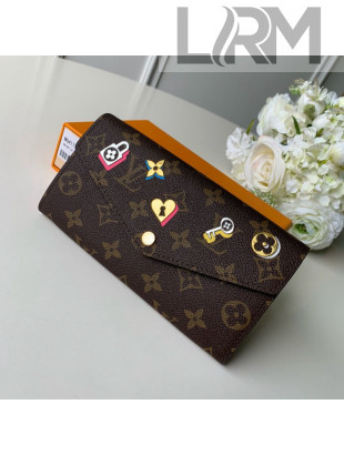 Louis Vuitton Love Lock Sarah Wallet in Monogram Canvas M64117