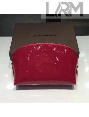 Louis Vuitton Monogram Vernis Cosmetic Pouch India Red M91496