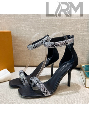 Louis Vuitton Appeal Crystal Sandals 9cm Black 2021