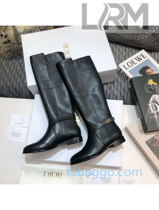 Dior Empreinte Hight Boots in Black Soft Calfskin 2020