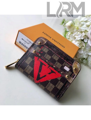 Louis Vuitton Transformed Damier Canvas Trompe l’oeil M63834 Zippy Coin Purse 2019