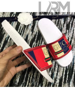 Gucci logo Sylvie Slide Sandal 2018