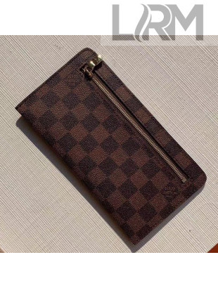 Louis Vuitton Men's Brazza Wallet in Damier Ebene Canvas N63049 2020