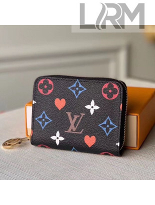 Louis Vuitton Game On Zippy Coin Purse Wallet in Black Monogram Canvas M80305 2020