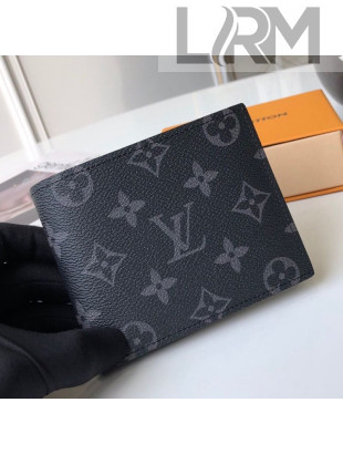 Louis Vuitton Men's Amerigo Wallet in Monogram Canvas Black N60053 2020